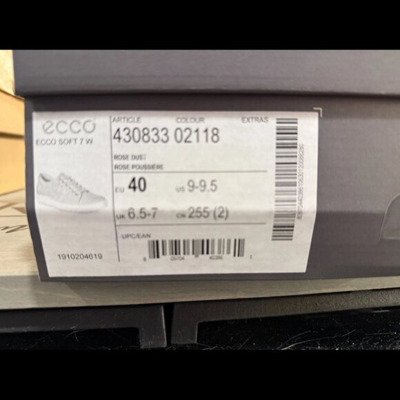 New Women`s ECCO Soft 7 W Casual Sneaker 430833, New in Box, Size 9-9.5 - Picture 5 of 5